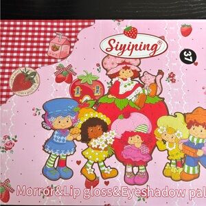 Siyiping Makeup Palette with Mirror and Lip Gloss, and 2 pads with pen sets